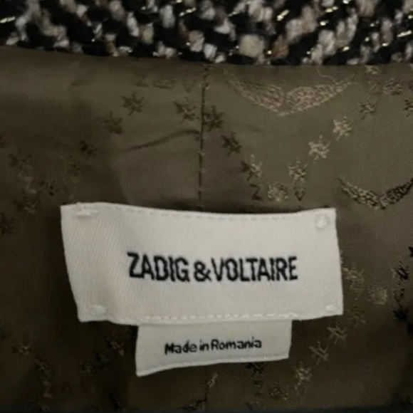NWOT Zadig and Voltaire Marla Coat Wool Silk Size M - Picture 7 of 8